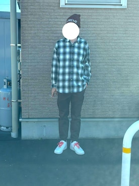「アイテム（ニットキャップ/ビーニー）」を使った、マドンさんさん（メンズ・175cm）の秋コーディネート