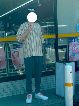 「アイテム（キャップ）」を使った、マドンさんさん（メンズ・175cm）の夏コーディネート