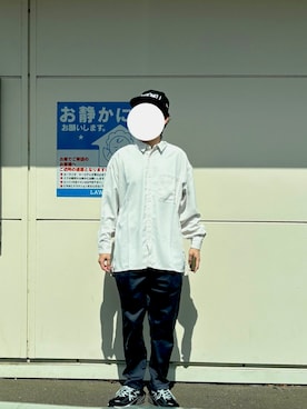 「Supreme （シュプリーム）のアイテム」を使った、マドンさんさん（メンズ・175cm）の春コーディネート