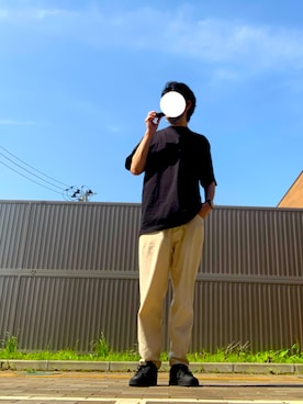 「THE NORTH FACE（ザノースフェイス）の＜THE NORTH FACE（ザ・ノースフェイス）＞ シャトル レース（スニーカー）」を使った、マドンさんさん（メンズ・175cm）の夏コーディネート