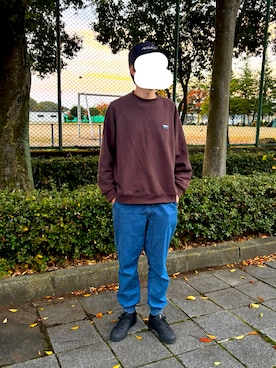 「THE NORTH FACE（ザノースフェイス）の＜THE NORTH FACE（ザ・ノースフェイス）＞ シャトル レース（スニーカー）」を使った、マドンさんさん（メンズ・175cm）の秋コーディネート