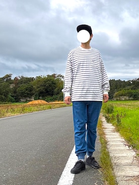 「THE NORTH FACE（ザノースフェイス）の＜THE NORTH FACE（ザ・ノースフェイス）＞ シャトル レース（スニーカー）」を使った、マドンさんさん（メンズ・175cm）の秋コーディネート