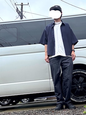 「Dickies（ディッキーズ）のアイテム」を使った、マドンさんさん（メンズ・175cm）の夏コーディネート