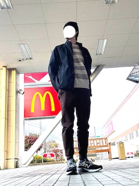 「Supreme （シュプリーム）のアイテム（帽子）」を使った、マドンさんさん（メンズ・175cm）の春コーディネート