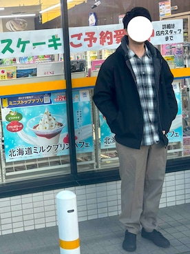 「Java（ジャバ）のアイテム（ブルゾン）」を使った、マドンさんさん（メンズ・175cm）の秋コーディネート