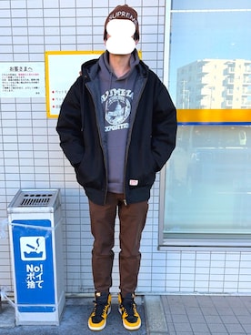 「Java（ジャバ）のアイテム」を使った、マドンさんさん（メンズ・175cm）の冬コーディネート