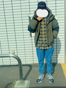 「ZIP FIVE（ジップファイブ）のアイテム（パンツ）」を使った、マドンさんさん（メンズ・175cm）の冬コーディネート