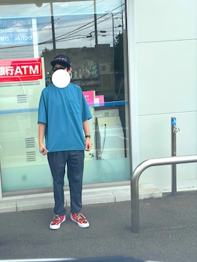 「アイテム（チノパンツ）」を使った、マドンさんさん（メンズ・175cm）の夏コーディネート