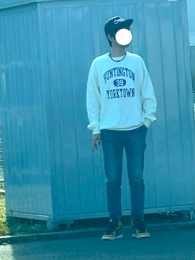 「Supreme （シュプリーム）のアイテム」を使った、マドンさんさん（メンズ・175cm）の秋コーディネート