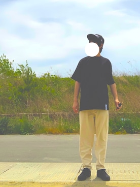 「THE NORTH FACE（ザノースフェイス）の＜THE NORTH FACE（ザ・ノースフェイス）＞ シャトル レース（スニーカー）」を使った、マドンさんさん（メンズ・175cm）の春コーディネート