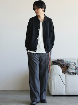 「アイテム（リング）」を使った、げんじさん（メンズ・175cm）の春コーディネート