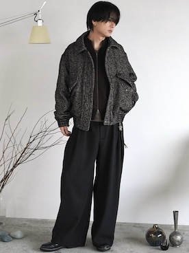 「アイテム（ピアス（片耳用））」を使った、げんじさん（メンズ・175cm）の秋コーディネート