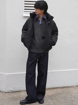 「アイテム（ブレスレット）」を使った、げんじさん（メンズ・175cm）の秋コーディネート