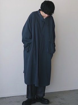 「LIDNM（リドム）のアイテム（その他アウター）」を使った、げんじさん（メンズ・175cm）の冬コーディネート
