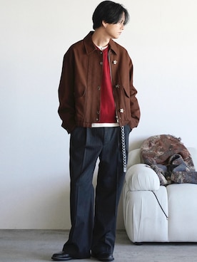 げんじさん（メンズ・175cm）の冬コーディネート