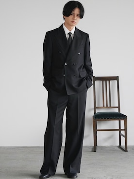 「Llife（ライフ）のアイテム」を使った、げんじさん（メンズ・175cm）の冬コーディネート