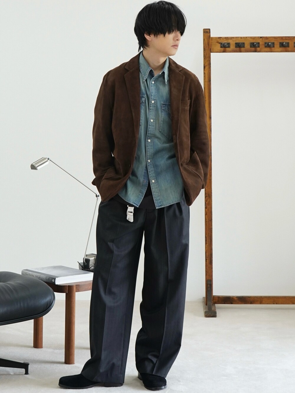 た*ん様 LIDNM/Goat Suede Tailored Jacket LIDNM（リドム）の「Goat Suede Tailored Jacket（テーラード
