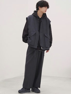 「アイテム（ピアス（片耳用））」を使った、げんじさん（メンズ・175cm）の秋コーディネート