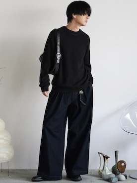 「アイテム（ピアス（片耳用））」を使った、げんじさん（メンズ・175cm）の秋コーディネート