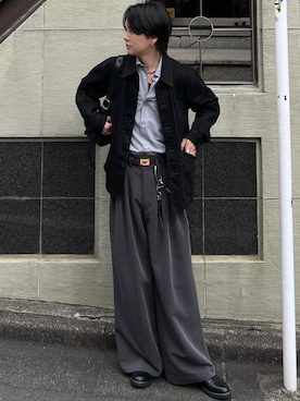 「アイテム（フレグランス）」を使った、げんじさん（メンズ・175cm）の秋コーディネート