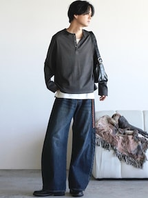 げんじ|WYM LIDNMのタンクトップを使った参考コーディネート