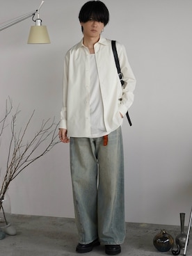 「アイテム（ピアス（片耳用））」を使った、げんじさん（メンズ・175cm）の秋コーディネート