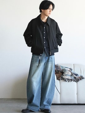 「アイテム（リング）」を使った、げんじさん（メンズ・175cm）の春コーディネート