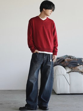 げんじさん(メンズ・175cm)の冬コーディネート