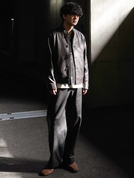 「アイテム（ベルト）」を使った、げんじさん（メンズ・175cm）の秋コーディネート
