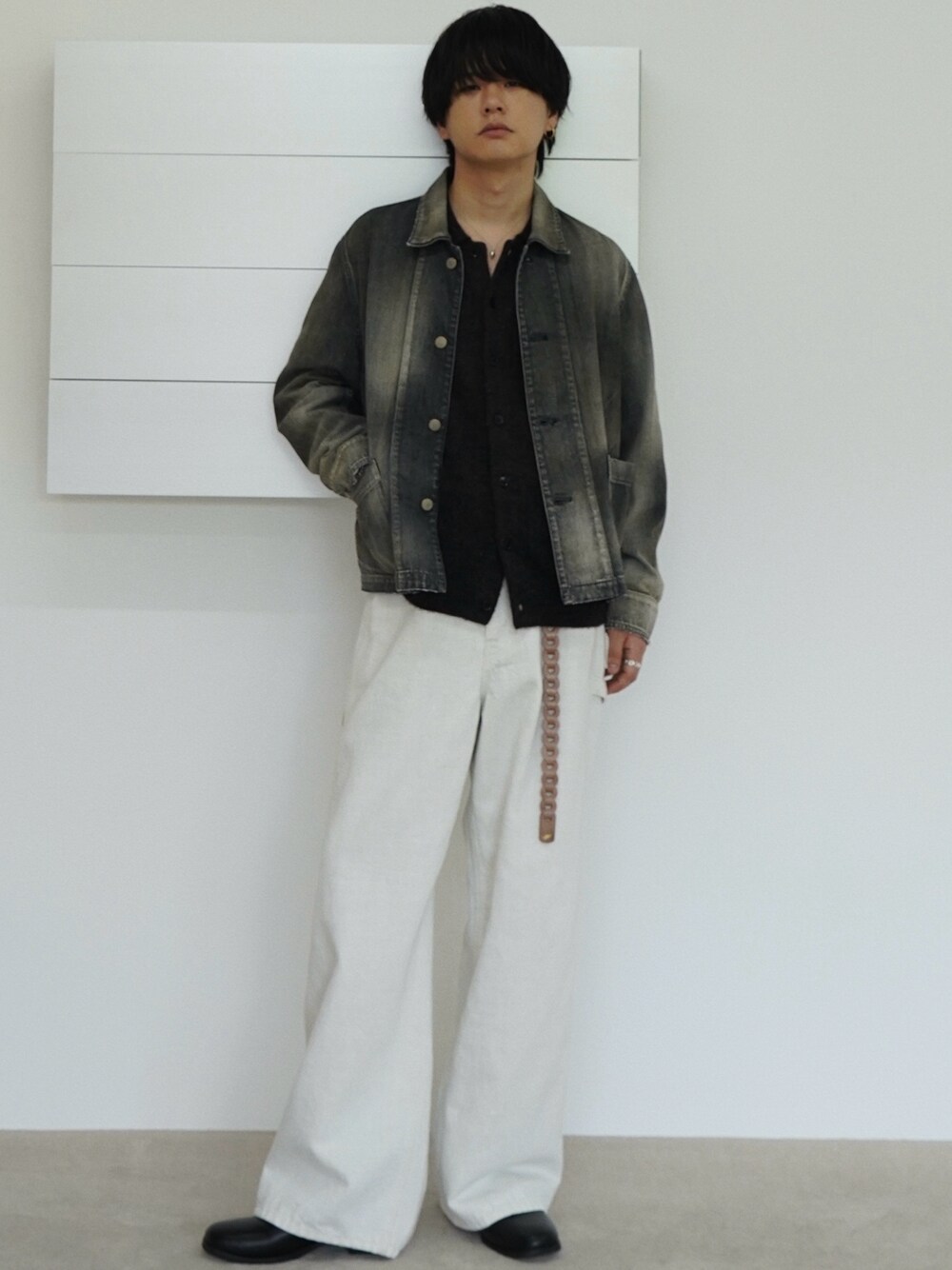 LIDNM（リドム）の「Alpaca Knit Shirt Cardigan（カーディガン/ボレロ