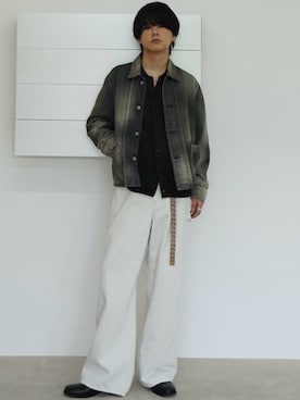 「アイテム（香水）」を使った、げんじさん（メンズ・175cm）の夏コーディネート