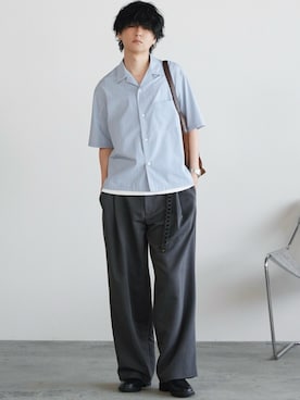 「Llife（ライフ）のアイテム」を使った、げんじさん（メンズ・175cm）の夏コーディネート