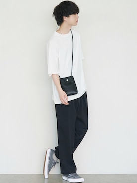「Steven Alan（スティーブンアラン）のアイテム（シューズ）」を使った、げんじさん（メンズ・175cm）の夏コーディネート