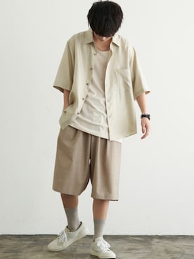 「COMMON PROJECTS（コモンプロジェクト）のアイテム」を使った、げんじさん（メンズ・175cm）の夏コーディネート