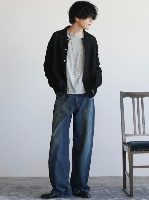 「Llife(ライフ)のLlife K18 PIERCE(ピアス(片耳用))」を使った、げんじさん(メンズ・175cm)の春コーディネート