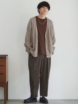 「Coming soon…」｜「アイテム（アクセサリー）」を使った、げんじさん（メンズ・175cm）の秋コーディネート