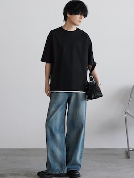 「アイテム（パンツ）」を使った、げんじさん（メンズ・175cm）の夏コーディネート