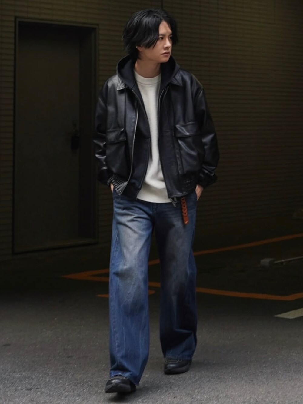 LIDNM 21SS LEATHER SHORT BLOUSON