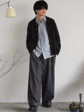 「アイテム（フレグランス）」を使った、げんじさん（メンズ・175cm）の冬コーディネート