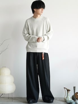 「アイテム（ピアス（片耳用））」を使った、げんじさん（メンズ・175cm）の秋コーディネート
