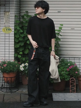 「アイテム（アンダーウェア）」を使った、げんじさん（メンズ・175cm）の夏コーディネート