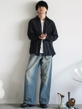 「アイテム（フレグランス）」を使った、げんじさん（メンズ・175cm）の秋コーディネート