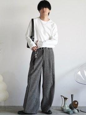 「アイテム（リング）」を使った、げんじさん（メンズ・175cm）の秋コーディネート