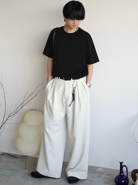 「アイテム（財布/小物）」を使った、げんじさん（メンズ・175cm）の夏コーディネート