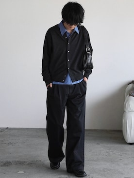 「アイテム（イヤリング）」を使った、げんじさん（メンズ・175cm）の春コーディネート