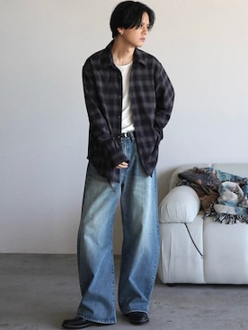 げんじさん（メンズ・175cm）の冬コーディネート