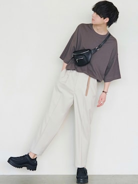 「CASIO（カシオ）のアイテム（アナログ腕時計）」を使った、げんじさん（メンズ・175cm）の夏コーディネート