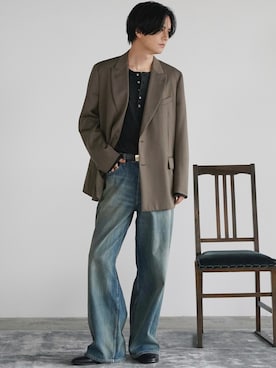 「アイテム（ジャケット/アウター）」を使った、げんじさん（メンズ・175cm）の冬コーディネート