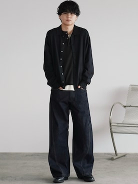 「アイテム（リング）」を使った、げんじさん（メンズ・175cm）の秋コーディネート