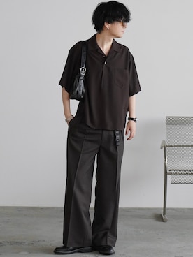 「Llife（ライフ）のアイテム」を使った、げんじさん（メンズ・175cm）の夏コーディネート
